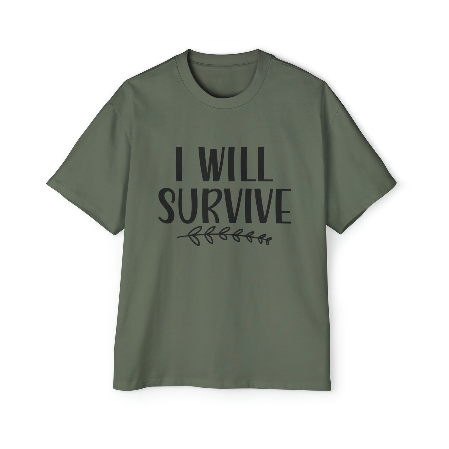 Will Survive Men's Heavy Oversized Tee